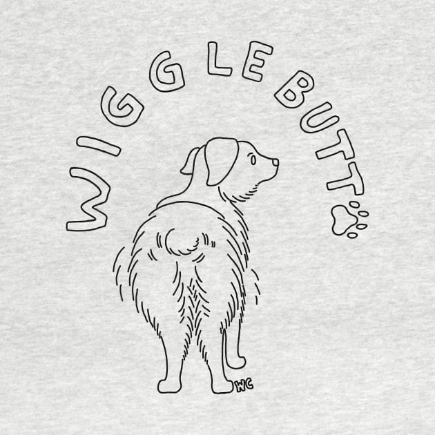 Australian Shepherd Wiggle Butt by Willow Comics